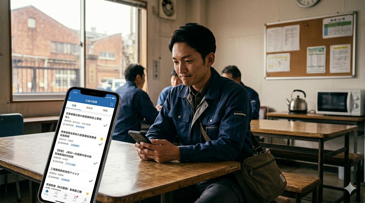 工場経験を活かして転職に成功したイメージ