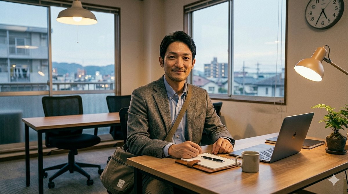 転職を成功させた男性_静かな達成感